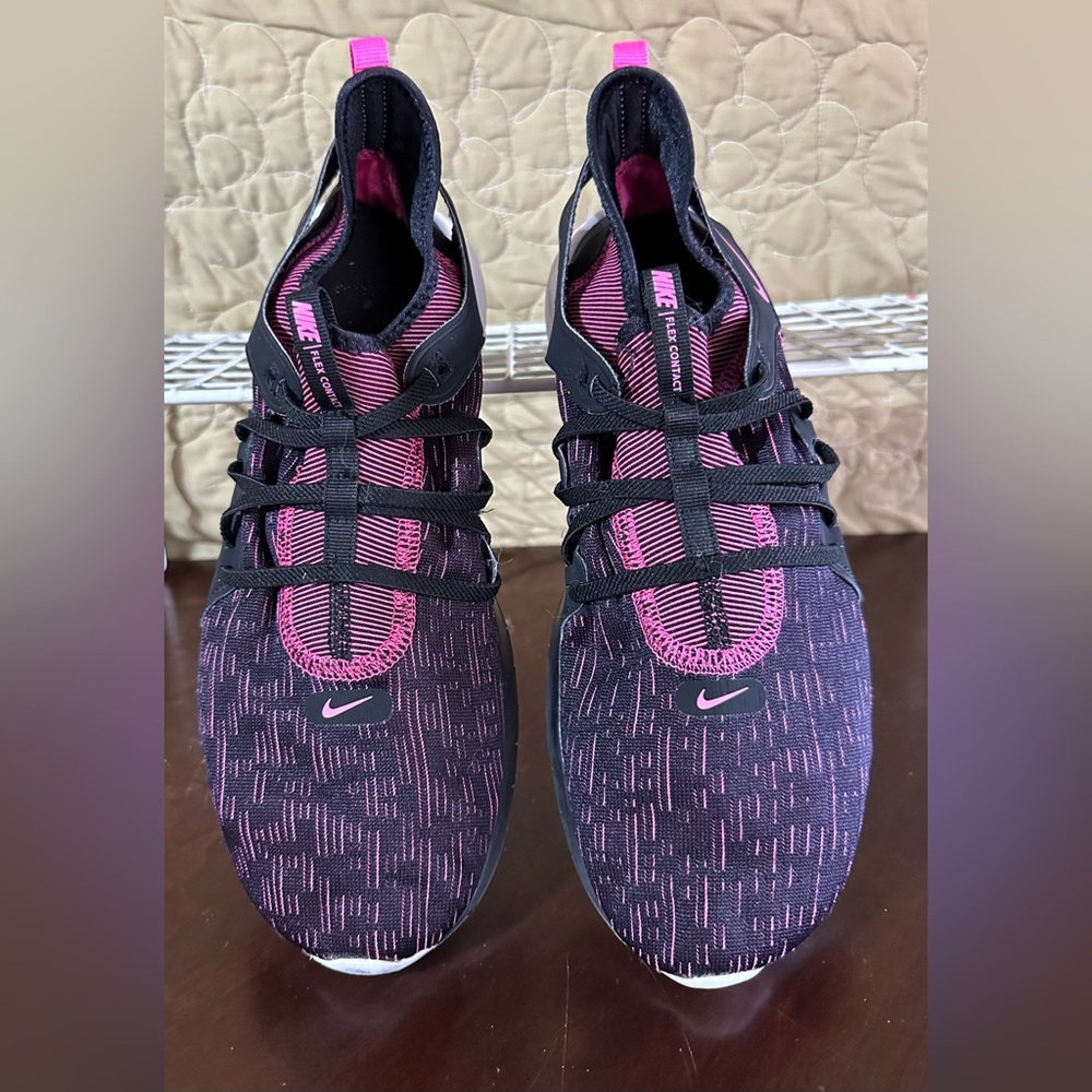 Women’s Nike Flex Contact 3 Black Laser Fuchsia Size 9 - Great Condition